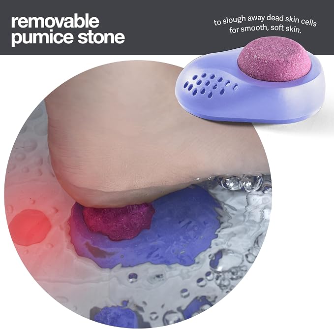 Medical king Foot Spa with Heat and Massage and Jets Includes A Remote Control A Pumice Stone Collapsible Foot Spa Massager with Heat and Massage Bubbles and Vibration - Image 6