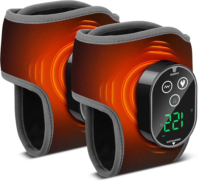 2PCS Cordless Ankle Heating Pads, Foot and Ankle Massager for Pain Relief - Image 8