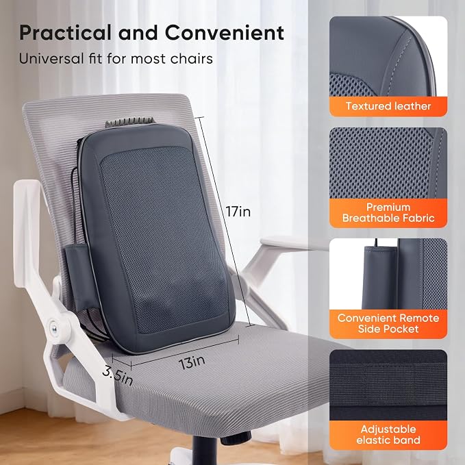 4D Electric Shiatsu Back Massager with Heat - Image 6