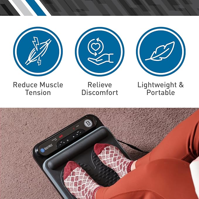 BodyMed Foot Massager | Deep Tissue Vibration Massage Therapy | At-Home Massager with Remote Control | Fast Relief from Neuropathy, Plantar Fasciitis, Improves Circulation - Image 6