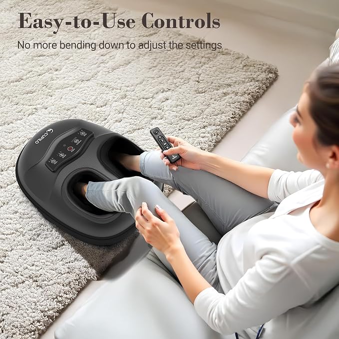 CuPiLo Foot Massager FSA Eligible HSA, Shiatsu Feet Massager with Heat - Image 3