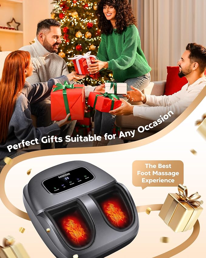 EaseZen Foot Massager with Heat for Neuropathy Plantar Fasciitis Relief - Image 9