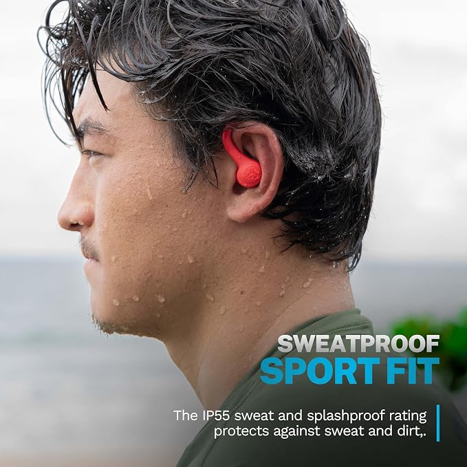 JLab, Go Sport+, True Wireless Workout Earbuds, Bluetooth Sport Earbuds, Clear Calling, Coral - Image 4