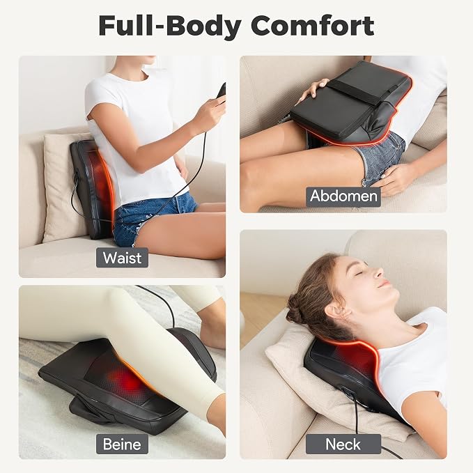 Brelley Neck and Back Massager for Pain Relief Deep Tissue with Heat, Shiatsu Shoulder Massager with Bi-Directional Rotating Head for Neck, Back, Shoulders, and Legs - Image 7