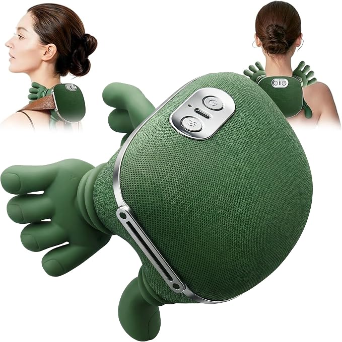 Neck Massager with Heat, 4D Shiatsu Deep Kneading for Muscle Pain Relief by OROMVO