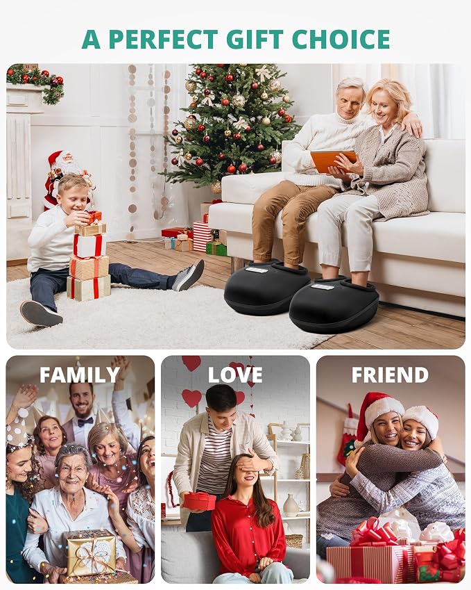 Medcursor Foot Massager with Heat, 2026 Upgraded Shiatsu Foot Massagers for Delivers Pain Relief, Tired, Plantar Fasciitis, Adjustable Air Pressure, Fits Up to 13" - Image 8