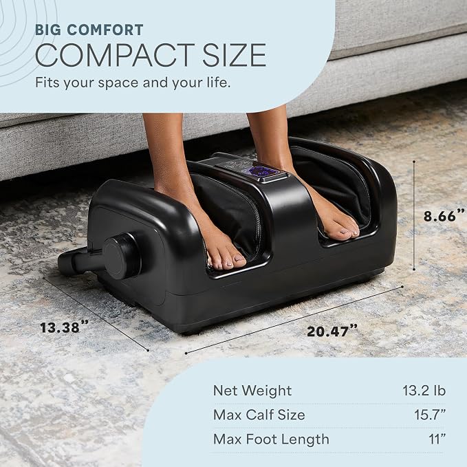LifePro SoleSerene Foot Massager Shiatsu Heated Feet Massage Machine Device - Image 6