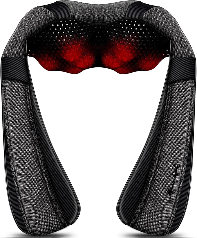 Shiatsu Neck and Back Massager with Heat for Pain Relief Deep Tissue Gifts by MirakelMassagerwithHeat