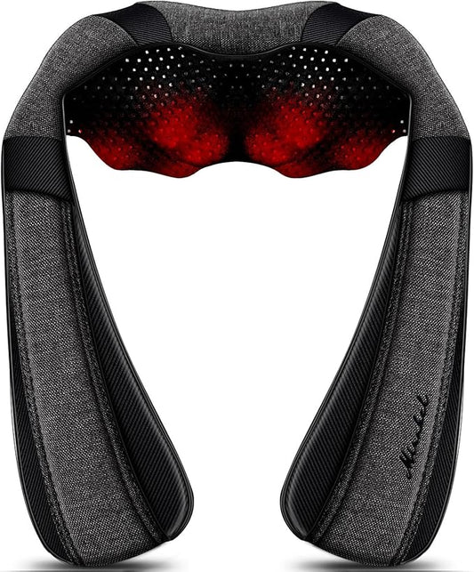 Shiatsu Neck and Back Massager with Heat for Pain Relief Deep Tissue Gifts by MirakelMassagerwithHeat