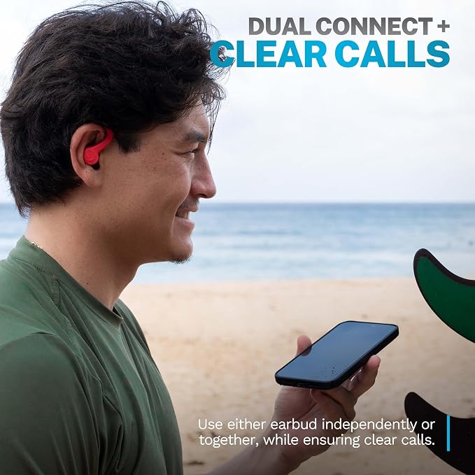 JLab, Go Sport+, True Wireless Workout Earbuds, Bluetooth Sport Earbuds, Clear Calling, Coral - Image 5