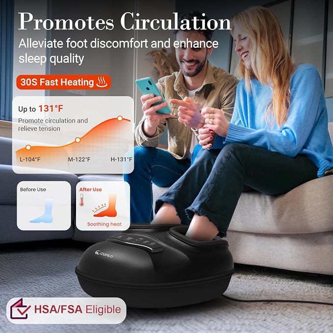 CuPiLo Smart Foot Massager with APP, FSA Eligible HSA - 2026 New Version - Image 3