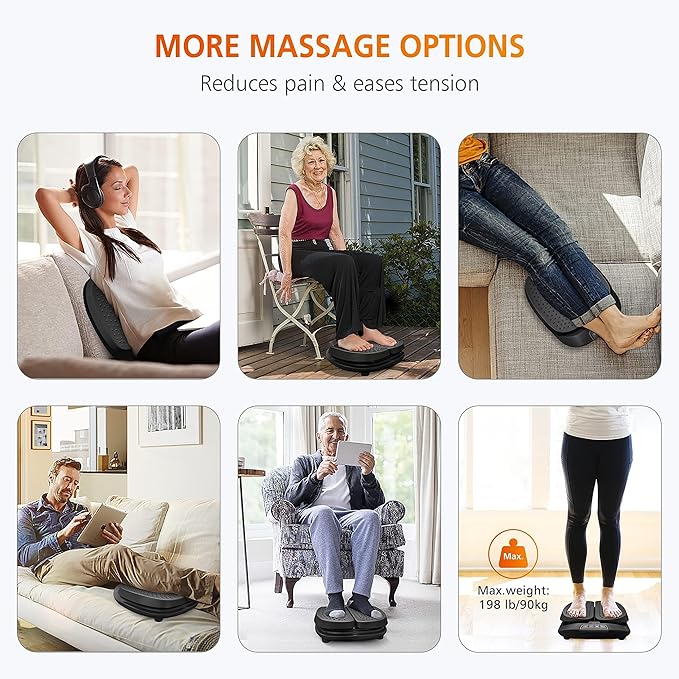 Snailax Vibration Foot Massager with Heat, Remote Control - Image 4