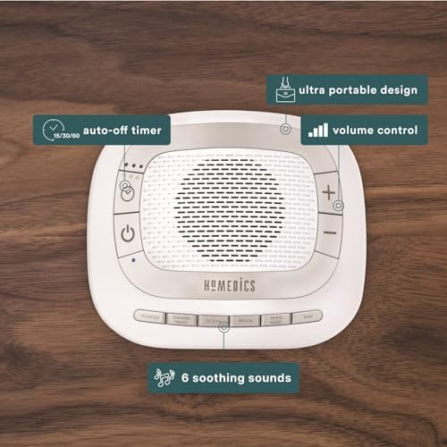 Homedics SoundSleep Rejuvenate White Noise Portable Sleep Machine - Image 4
