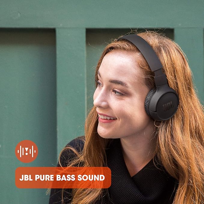 JBL Tune 510BT - Bluetooth headphones with up to 40 hours battery, microphone for call, foldable and comfortable, Android and iOs compatible (Blue) - Image 4