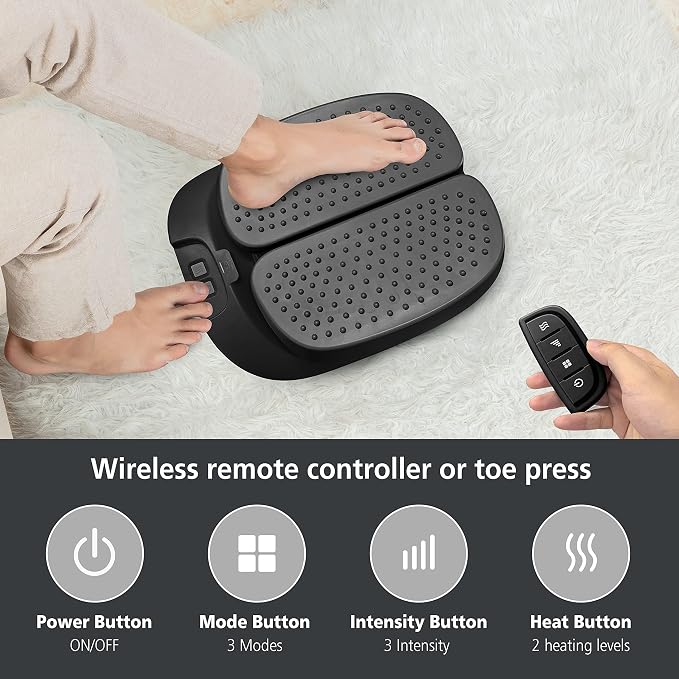 Snailax Vibration Foot Massager with Heat, Remote Control - Image 6