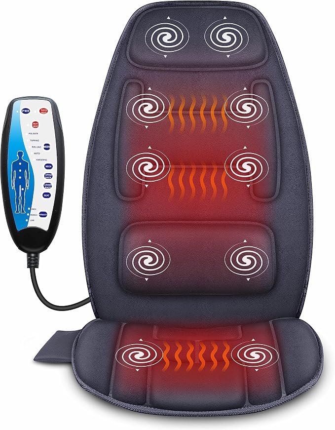 Snailax Massage Seat Cushion with Heat,10 Vibration Massage Motors by Snailax