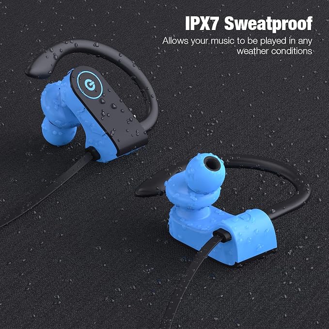 Boean Wireless Earbuds, Bluetooth Headphones 5.3, Wireless Headphones with 16Hrs Playtime IPX7 Waterproof in-Ear Earphones, Deep Bass Stereo Earbuds with Microphone for Gym Running Home Workout - Image 5