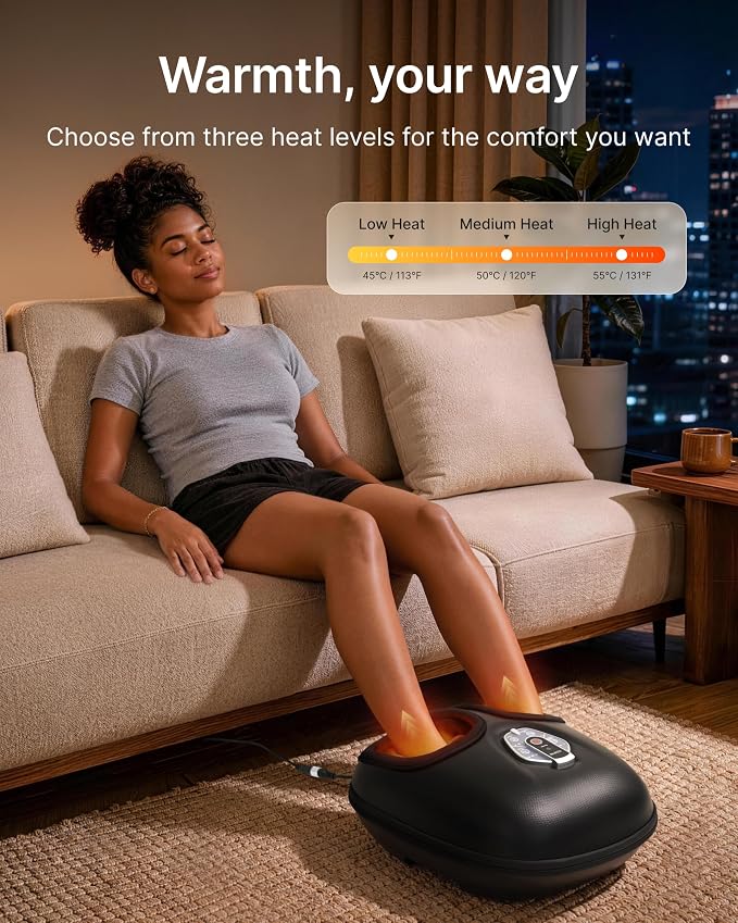 RENPHO Foot Massager with Heat, Birthday Gifts for Women, FSA Eligible HSA - Image 4