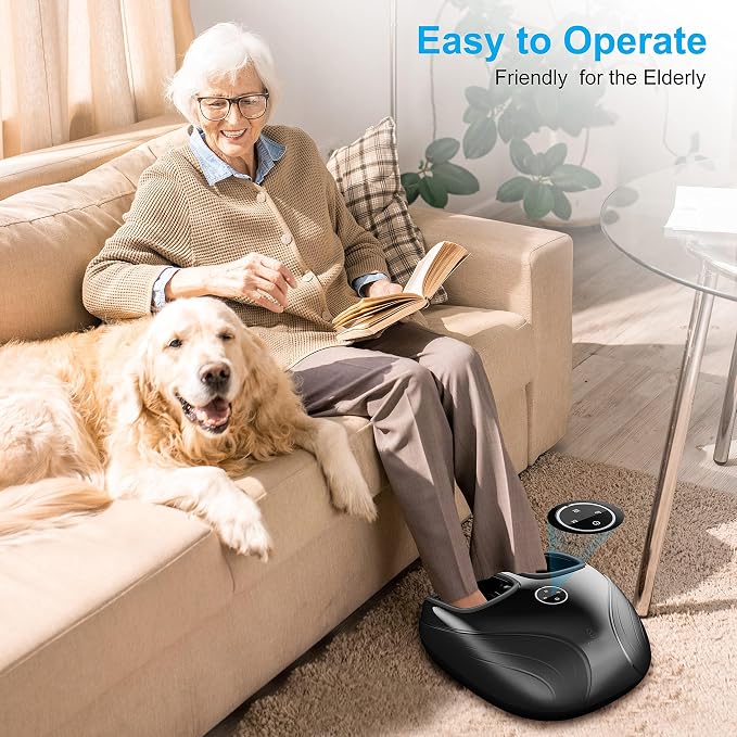 COMFIER Shiatsu Feet Massager Machine,Birthday Gifts for Men&Women,Foot Massager with Heat,Kneading Rolling Compression for Plantar Fasciitis,Neuropathy Fits up to Men Size 12, for Home Office Use - Image 5