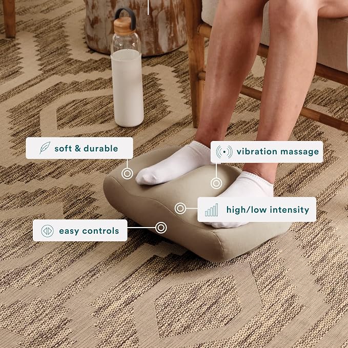 Homedics Comfy Footrest Massager, Soothes Tired Feet and Toes - Image 3